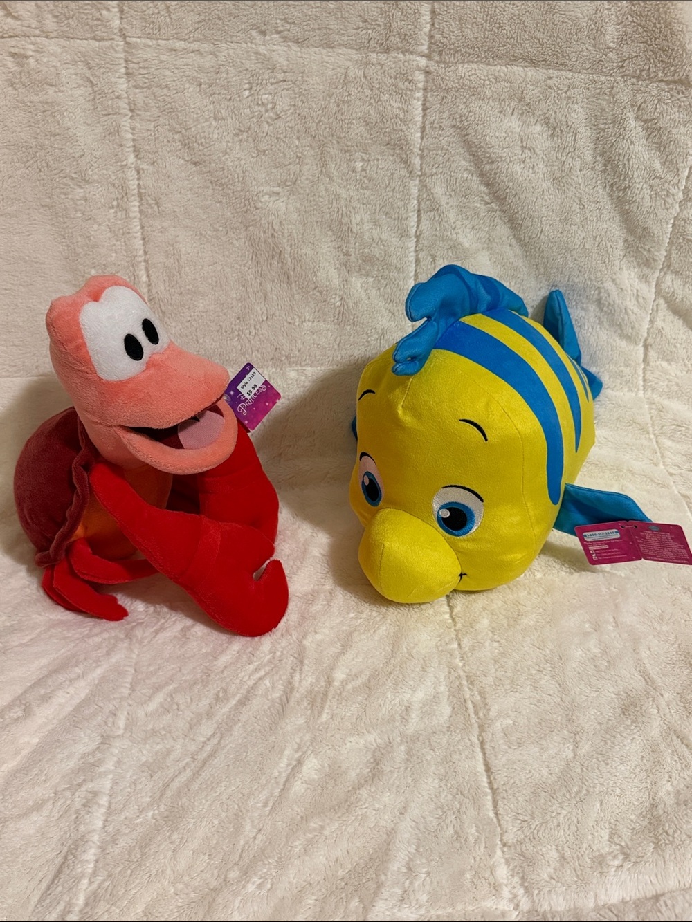 The Little Mermaid Disney Plush Duo - Sebastian & Flounder